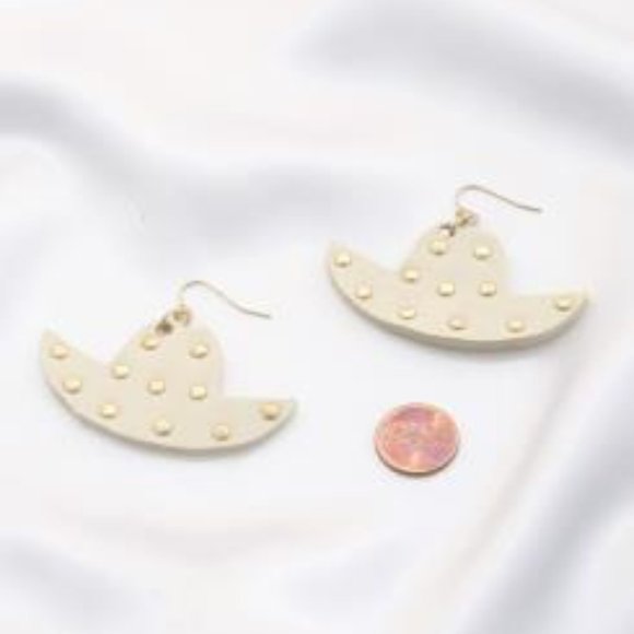 3 For $15 COWBOY HAT SUEDE COWGIRL EARRING - Picture 4 of 7